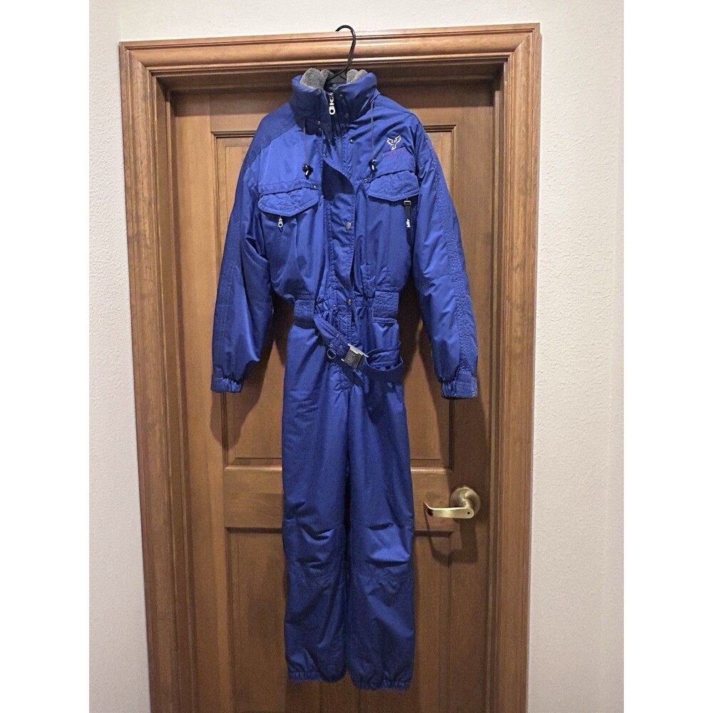 Vintage Killy Ski Snowboard Snow Suit Women's One piece US 12 Blue Classic Line